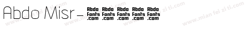 Abdo Misr字体转换